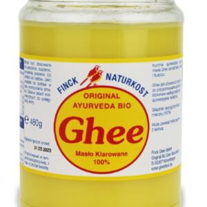 MASŁO KLAROWANE GHEE BIO 480 g (527 ml) - FINCK AYURVEDA