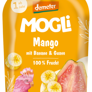 MUS BANAN - GUAWA - MANGO BEZ DODATKU CUKRÓW OD 1 ROKU DEMETER BIO 100 g - MOGLI