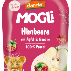 MUS JABŁKO - BANAN - MALINA BEZ DODATKU CUKRÓW OD 1 ROKU DEMETER BIO 100 g - MOGLI