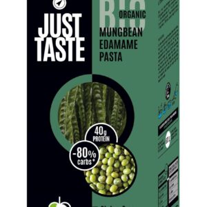 MAKARON PROTEINOWY (Z SOI EDAMAME I FASOLI MUNG) SPAGHETTI BEZGLUTENOWY BIO 250 g - JUST TASTE