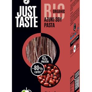 MAKARON PROTEINOWY (Z SOI I FASOLI CZERWONEJ ADZUKI) SPAGHETTI BEZGLUTENOWY BIO 250 g - JUST TASTE