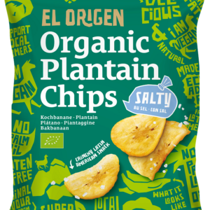 CHIPSY Z PLANTANA SOLONE BEZGLUTENOWE BIO 80 g - EL ORIGEN