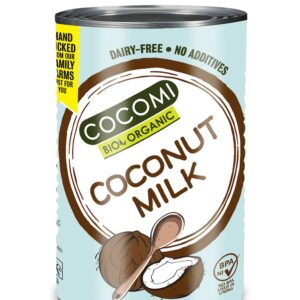 COCONUT MILK - NAPÓJ KOKOSOWY BEZ GUMY GUAR (17 % TŁUSZCZU) BIO 400 ml - COCOMI