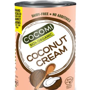 KREM KOKOSOWY BEZ GUMY GUAR BEZ DODATKU CUKRÓW BIO 400 ml - COCOMI