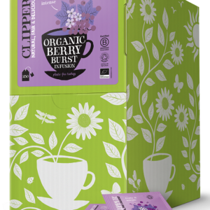 HERBATKA O SMAKU CZARNEJ PORZECZKI I MALINY BIO (250 x 2,5 g) 625 g - CLIPPER