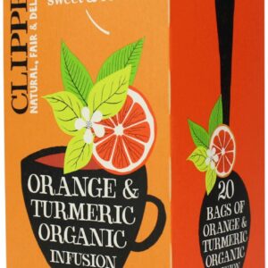 HERBATKA Z KURKUMĄ I SKÓRKĄ Z POMARANCZY BIO (20 x 2 g) 40 g - CLIPPER