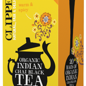 HERBATA CZARNA CHAI Z CYNAMONEM I GOŹDZIKAMI FAIR TRADE BIO (20 x 2,5 g) 50 g - CLIPPER