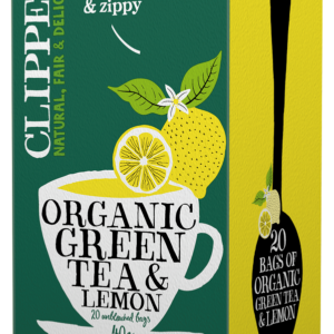 HERBATA ZIELONA Z CYTRYNĄ FAIR TRADE BIO (20 x 2 g) 40 g - CLIPPER