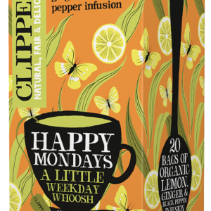 HERBATKA CYTRYNOWA Z IMBIREM I CZARNYM PIEPRZEM (HAPPY MONDAYS) BIO (20 x 2,25 g) 45 g - CLIPPER