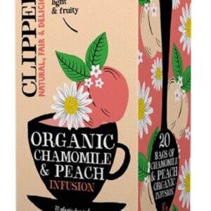 HERBATKA RUMIANKOWA O SMAKU BRZOSKWINIOWYM BIO (20 x 1,5 g) 30 g - CLIPPER