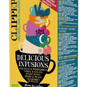 HERBATKA OWOCOWO - ZIOŁOWA MIX 5 SMAKÓW BIO (20 x 1,9 g) 38 g - CLIPPER