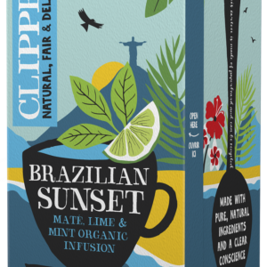 HERBATKA YERBA MATE Z MIĘTĄ I LIMONKĄ (BRAZILIAN SUNSET) BIO (20 x 2 g) 40 g - CLIPPER