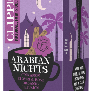 HERBATKA Z CYNAMONEM I GOŹDZIKAMI O SMAKU RÓŻY (ARABIAN NIGHTS) BIO (20 x 2 g) 40 g - CLIPPER