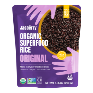 RYŻ EXPRESS JASBERRY PEŁNOZIARNISTY BEZGLUTENOWY BIO 200 g - JASBERRY