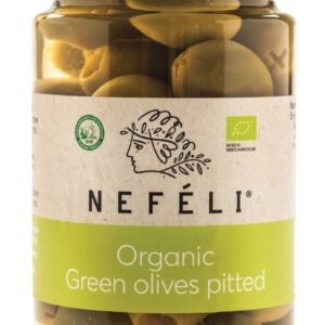 OLIWKI ZIELONE BEZ PESTEK W ZALEWIE BIO 295 g (140 g) - NEFELI
