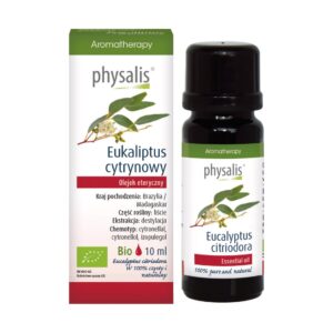 OLEJEK ETERYCZNY EUKALIPTUS CYTRYNOWY BIO 10 ml - PHYSALIS