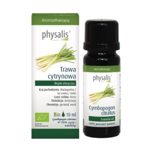 OLEJEK ETERYCZNY TRAWA CYTRYNOWA BIO 10 ml - PHYSALIS