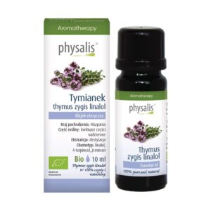 OLEJEK ETERYCZNY TYMIANEK THYMUS ZYGIS LINALOL BIO 10 ml - PHYSALIS