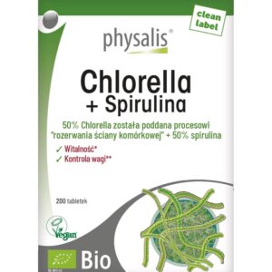 CHLORELLA + SPIRULINA BIO 200 TABLETEK - PHYSALIS