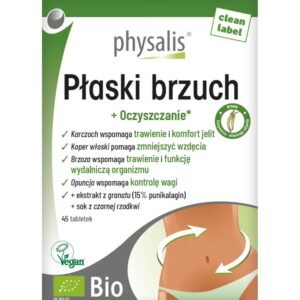 TABLETKI NA PŁASKI BRZUCH BIO 45 szt. - PHYSALIS