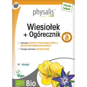 WIESIOŁEK + OGÓRECZNIK BIO 60 KAPSUŁEK - PHYSALIS