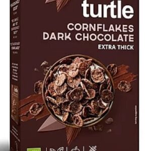 PŁATKI KUKURYDZIANE W POLEWIE Z CZEKOLADY CIEMNEJ BEZGLUTENOWE BIO 250 g - TURTLE