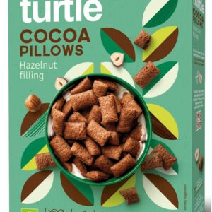 PODUSZKI RYŻOWE Z KREMEM ORZECHOWO - KAKAOWYM BEZGLUTENOWE BIO 300 g - TURTLE