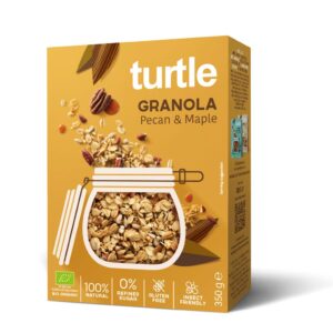 GRANOLA ORZECHY PEKAN - SYROP KLONOWY BEZGLUTENOWA BIO 350 g - TURTLE