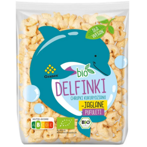 CHRUPKI KUKURYDZIANO - JAGLANE DELFINKI BIO 80 g - GRANEX
