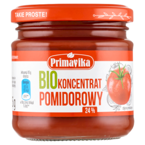 KONCENTRAT POMIDOROWY 22 % - 24 % BIO 185 g - PRIMAVIKA