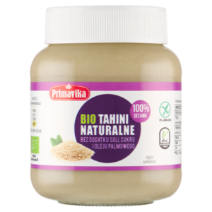 TAHINI (PASTA SEZAMOWA) BEZGLUTENOWE BIO 350 g - PRIMAVIKA
