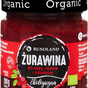 ŻURAWINA DO MIĘS, SERÓW I DESERÓW BIO 200 g - RUNOLAND