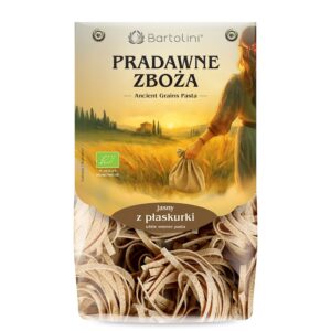MAKARON (Z PŁASKURKI) GNIAZDA TAGLIATELLE BIO 250 g - BARTOLINI (PRADAWNE ZBOŻA)