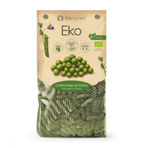 MAKARON PROTEINOWY (Z GROSZKU ZIELONEGO) ŚWIDERKI BIO 250 g - BARTOLINI