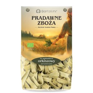 MAKARON (ORKISZOWY SZPINAKOWY) WSTĄŻKI BIO 250 g - BARTOLINI (PRADAWNE ZBOŻA)