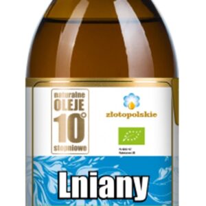 OLEJ LNIANY TŁOCZONY NA ZIMNO BIO 250 ml - ZŁOTO POLSKIE