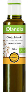 OLEJ Z LNIANKI TŁOCZONY NA ZIMNO BIO 250 ml - OLANDIA