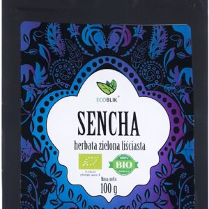HERBATA ZIELONA LIŚCIASTA SENCHA BIO 100 g - ECOBLIK