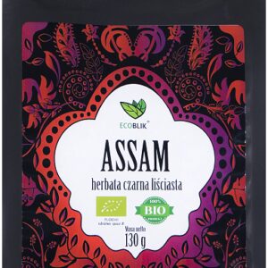 HERBATA CZARNA LIŚCIASTA ASSAM BIO 130 g - ECOBLIK