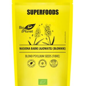 NASIONA BABKI JAJOWATEJ (BŁONNIK) BIO 250 g - BIO PLANET SUPERFOODS