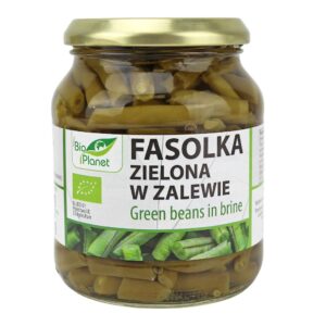 FASOLKA ZIELONA W ZALEWIE BIO 340 g (185 g) (SŁOIK) - BIO PLANET