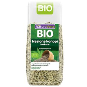 NASIONA KONOPI ŁUSKANE BIO 200 g - NATURAVENA