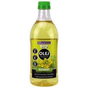 OLEJ RZEPAKOWY DO GOTOWANIA I SMAŻENIA OMEGA-3 BIO 1 L - NATURAVENA