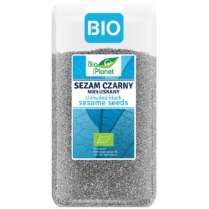 SEZAM CZARNY NIEŁUSKANY BIO 400 g - BIO PLANET