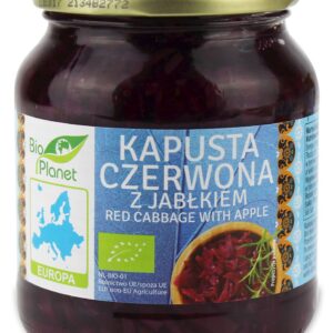 KAPUSTA CZERWONA Z JABŁKIEM BIO 340 g - BIO PLANET