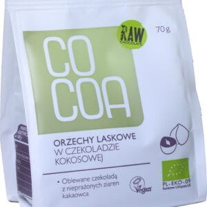 ORZECHY LASKOWE W CZEKOLADZIE KOKOSOWEJ BIO 70 g - COCOA