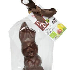 ZAJĄC Z CIEMNEJ CZEKOLADY 70 %  BIO 55 g - COCOA (PRODUKT SEZONOWY)