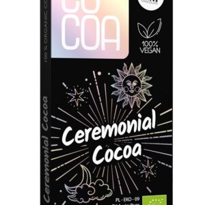 KAKAO CEREMONIALNE - TABLICZKA GORZKA 100 % KAKAO BIO 50 g - COCOA