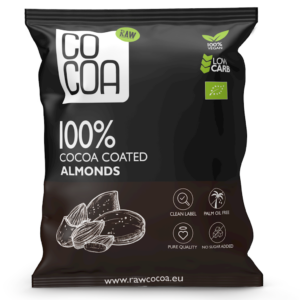 MIGDAŁY W KAKAO BEZ DODATKU CUKRÓW BIO 70 g - COCOA