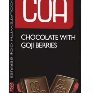 CZEKOLADA SUROWA Z JAGODAMI GOJI BIO 40 g - COCOA